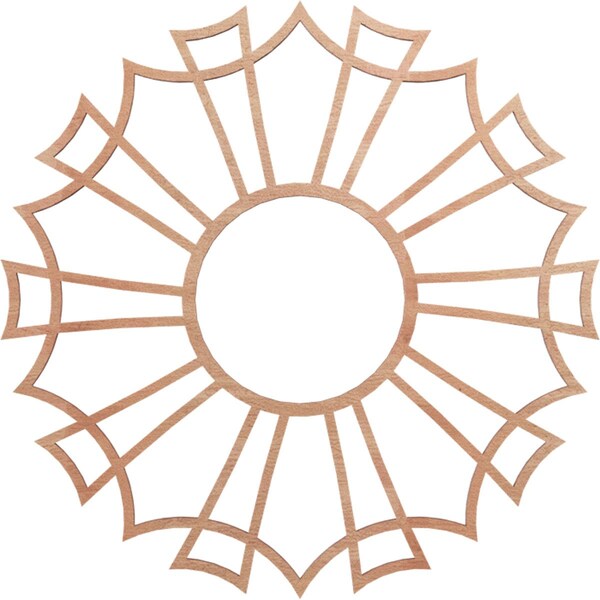 Ekena Millwork Augustus Wood Fretwork Pierced Ceiling Medallion, Cherry, 16"OD x 5 5/8"ID x 1/4"T CMWP16X16X0250AUCH - main